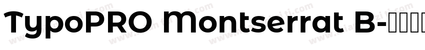 TypoPRO Montserrat B字体转换